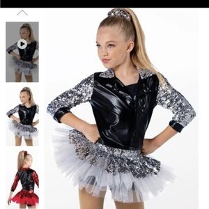 Girls Weissman 2 piece costume - biker girl